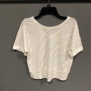 NWT Anthropologie Maeve White Caryn Textured Top Size XS